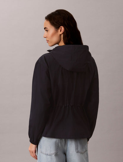 Calvin Klein Lightweight Cinch Waist Windbreaker Jacket