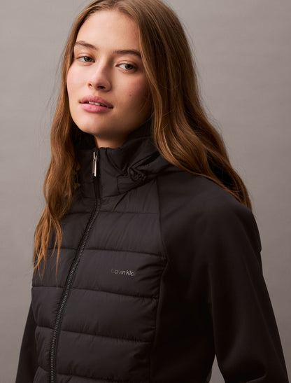 Calvin Klein Mixed Media Puffer Jacket