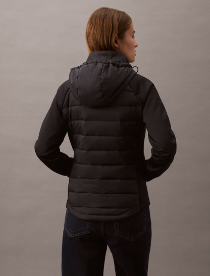 Calvin Klein Mixed Media Puffer Jacket