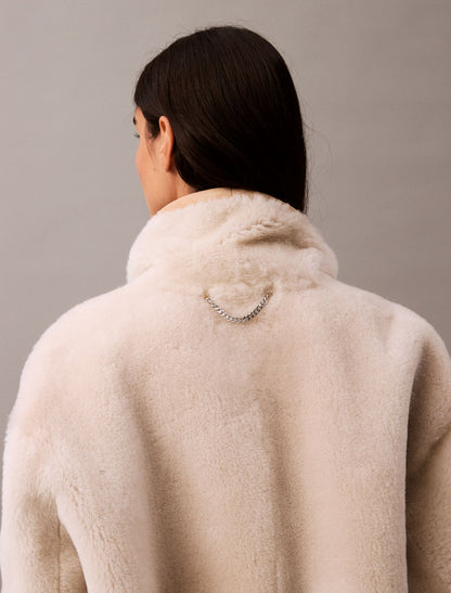 Calvin Klein Reversible Shearling Coat