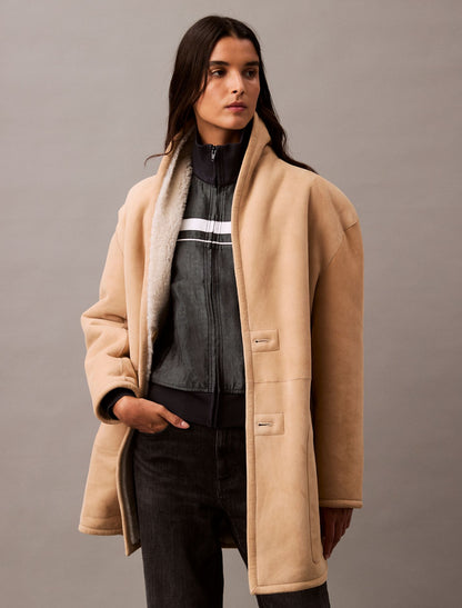 Calvin Klein Reversible Shearling Coat