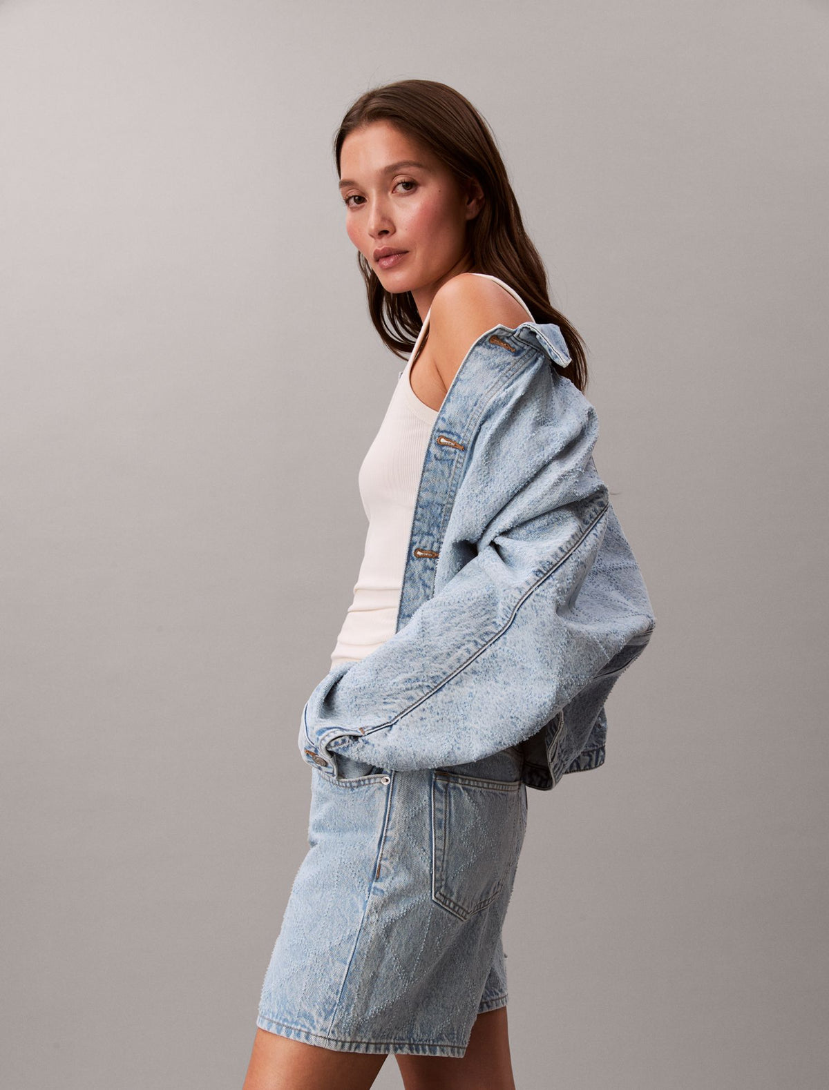 Calvin Klein Denim Relaxed Trucker Jacket