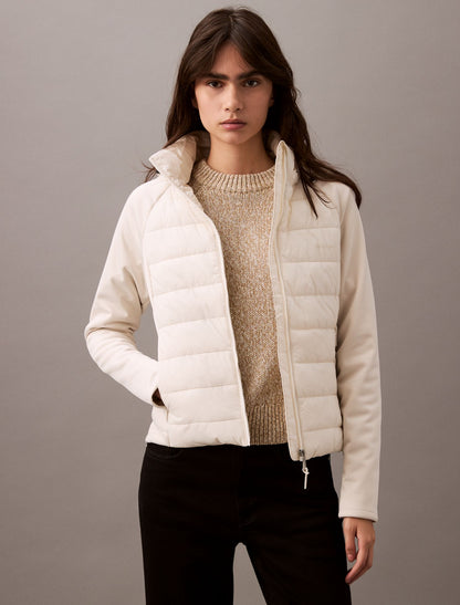 Calvin Klein Mixed Media Puffer Jacket