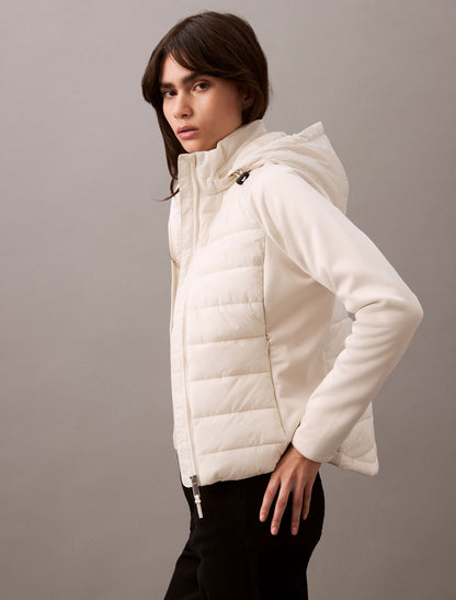 Calvin Klein Mixed Media Puffer Jacket