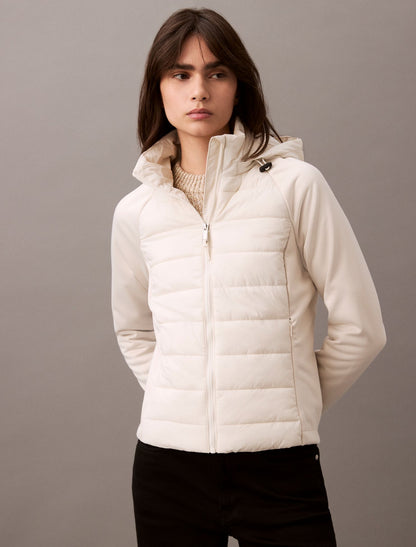 Calvin Klein Mixed Media Puffer Jacket