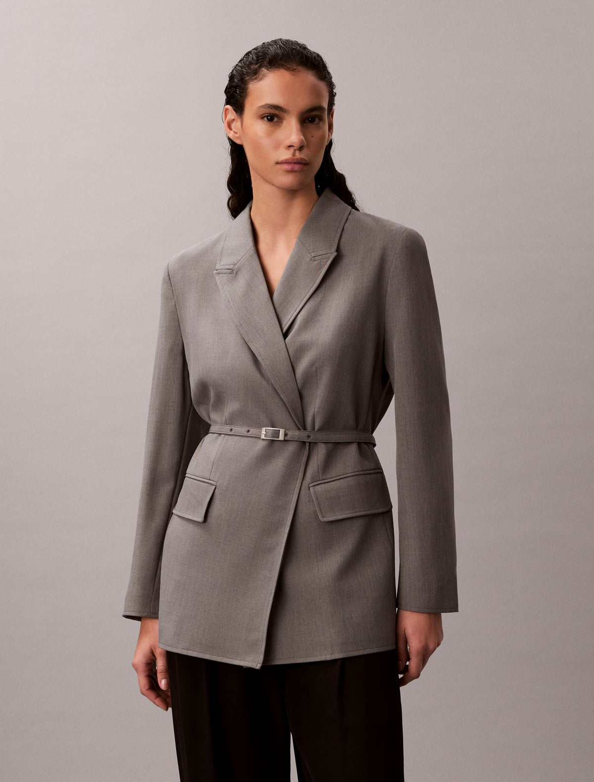 Calvin Klein Stretch Belted Blazer