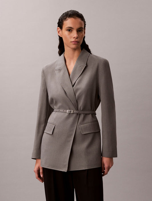 Calvin Klein Stretch Belted Blazer
