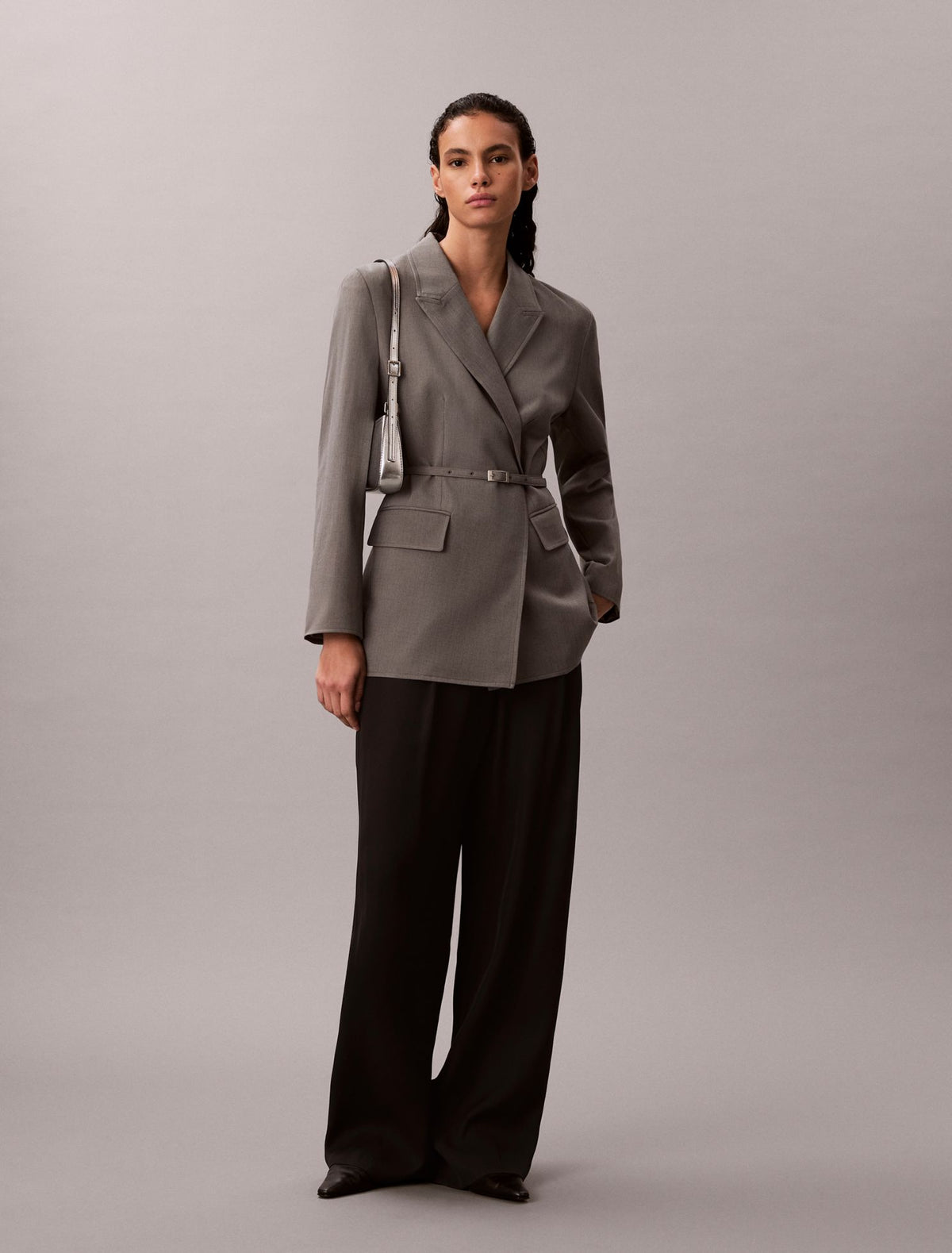 Calvin Klein Stretch Belted Blazer