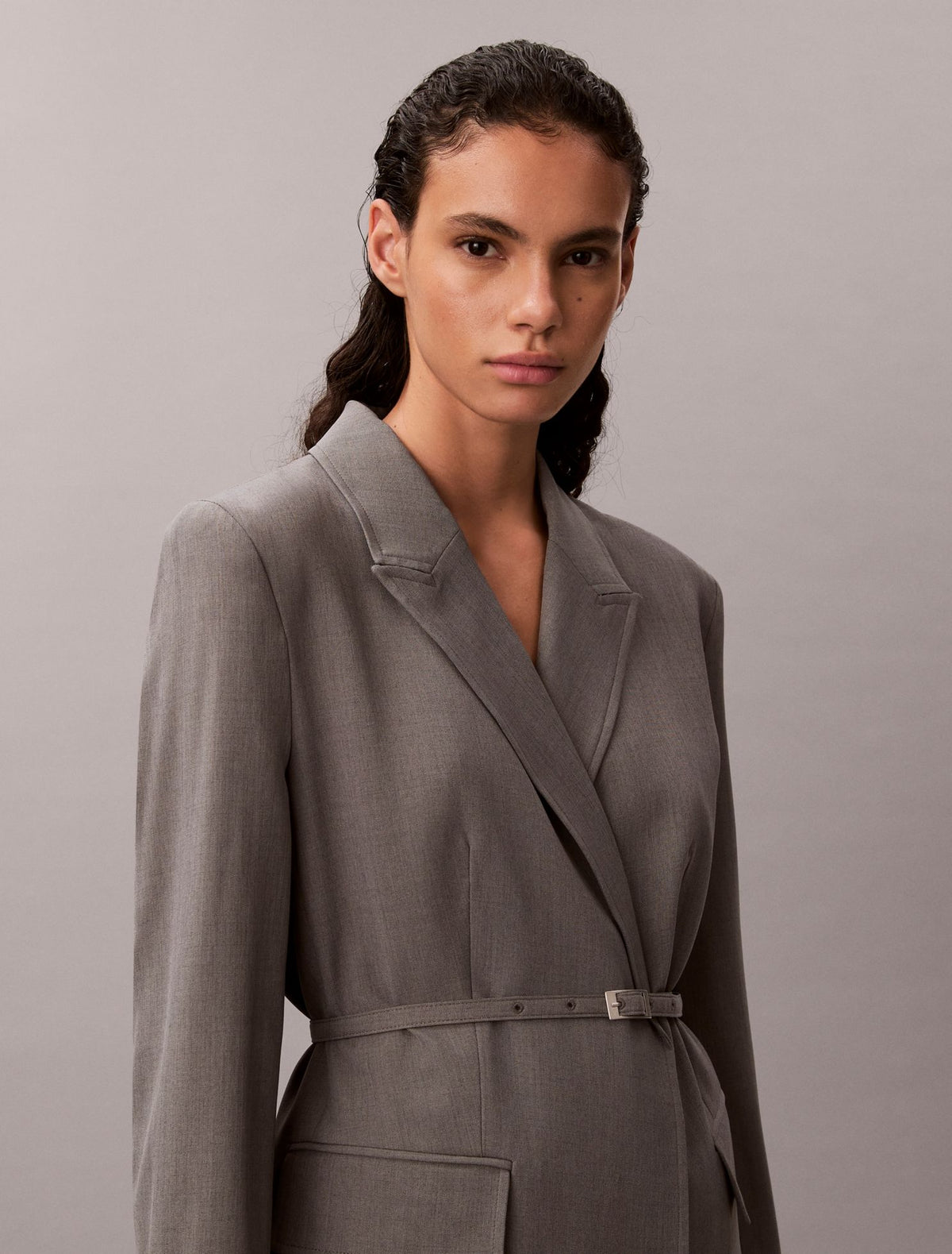 Calvin Klein Stretch Belted Blazer