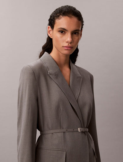 Calvin Klein Stretch Belted Blazer