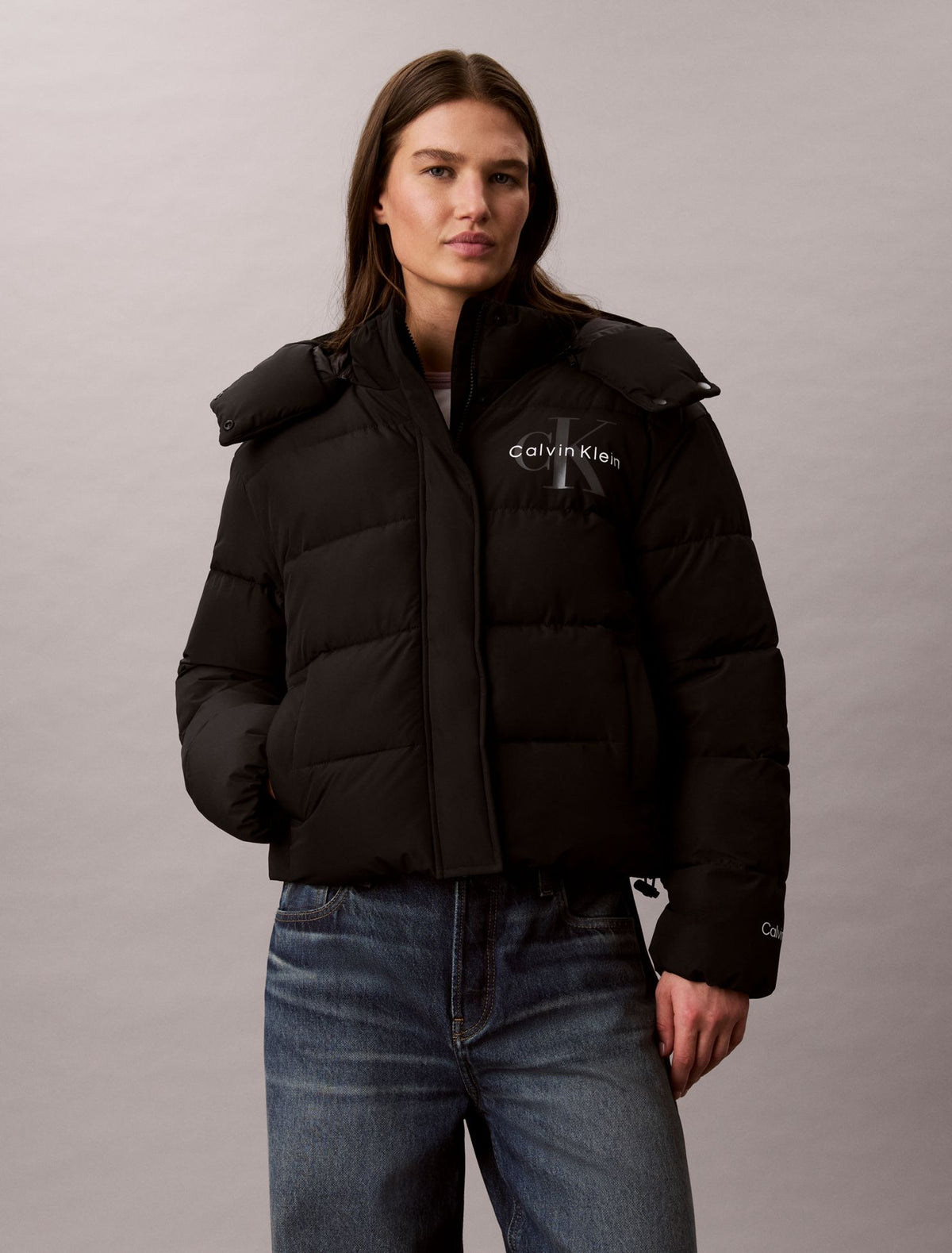 Calvin Klein Matte Monologo Puffer Jacket