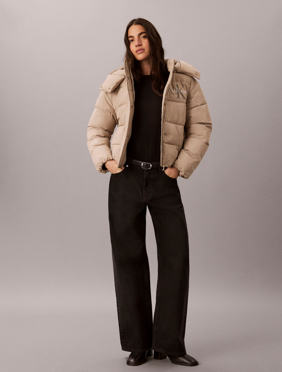Calvin Klein Matte Monologo Puffer Jacket