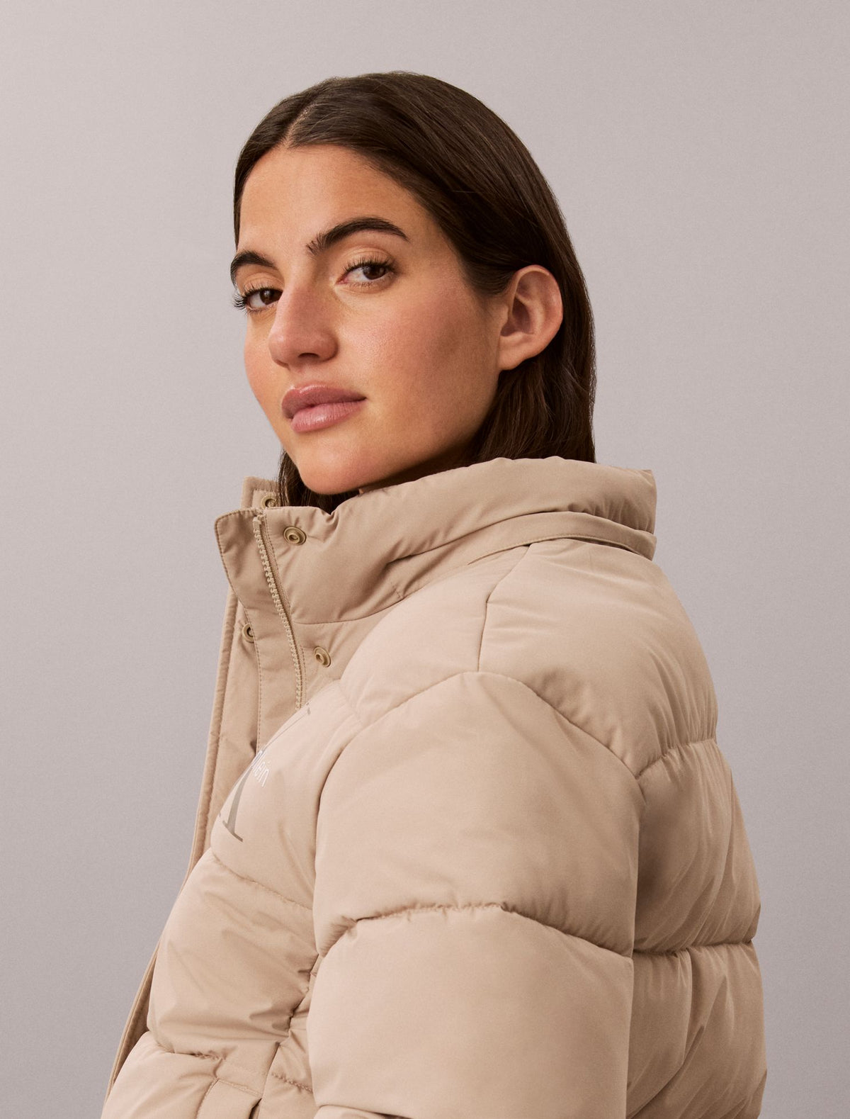 Calvin Klein Matte Monologo Puffer Jacket