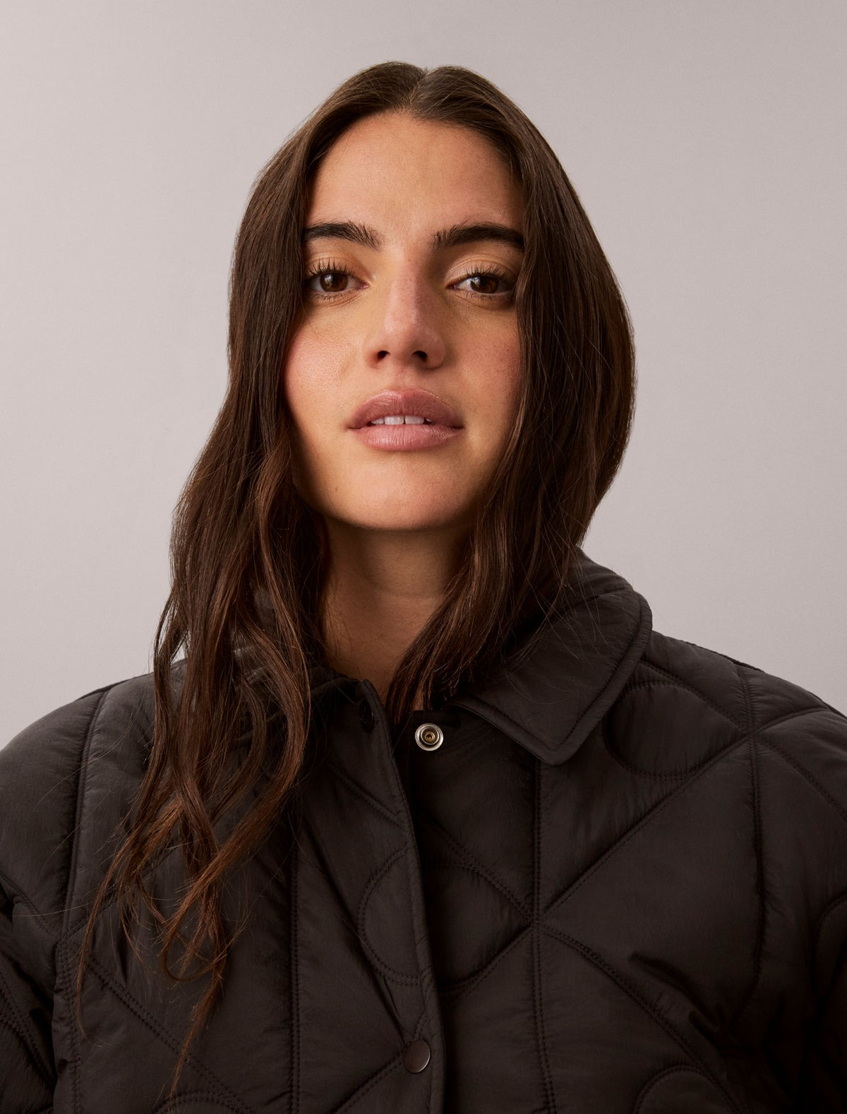 Calvin Klein Emblem Logo Nylon Quilted Liner Jacket
