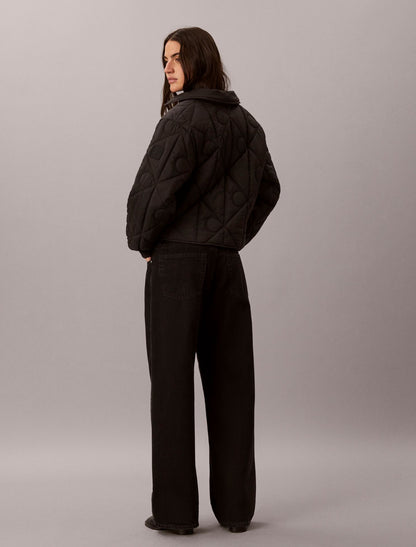 Calvin Klein Emblem Logo Nylon Quilted Liner Jacket