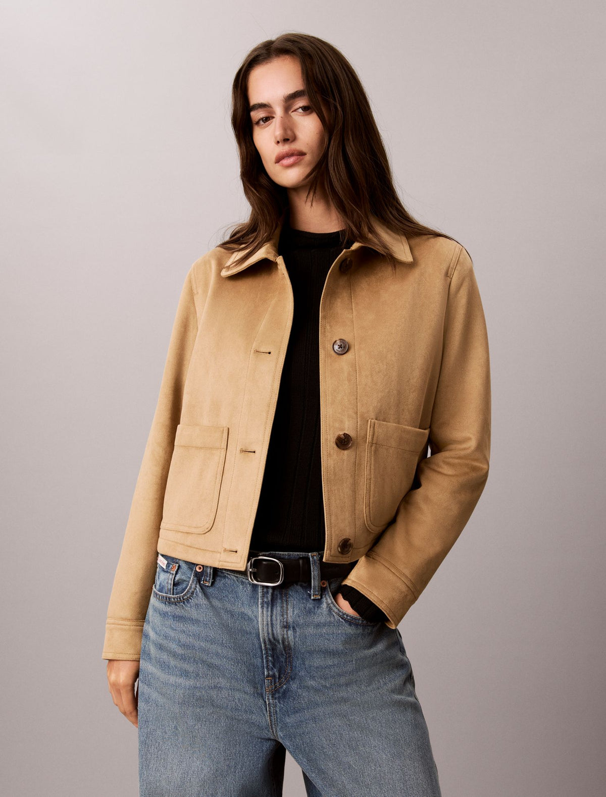 Calvin Klein Faux Suede Jacket