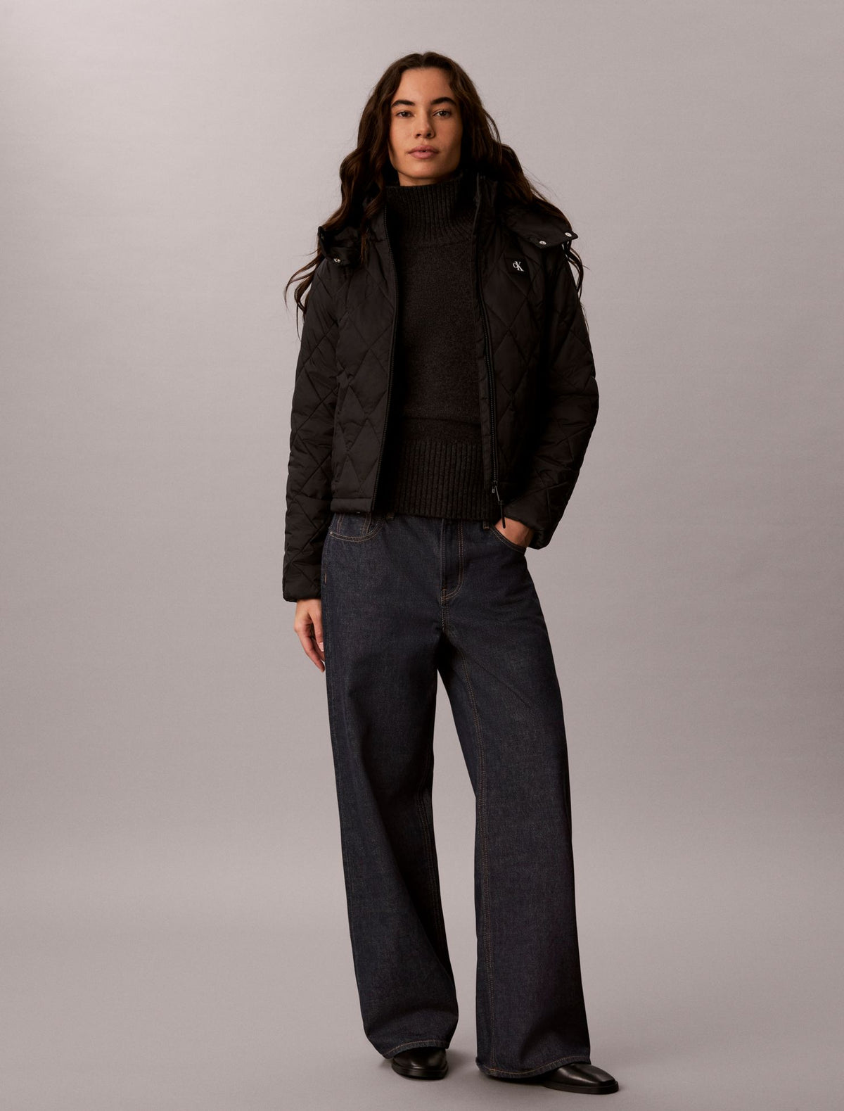 Calvin Klein Quilted Hooded Puffer Jacket