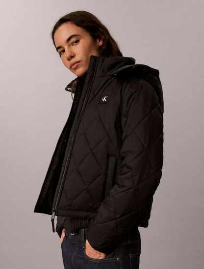 Calvin Klein Quilted Hooded Puffer Jacket