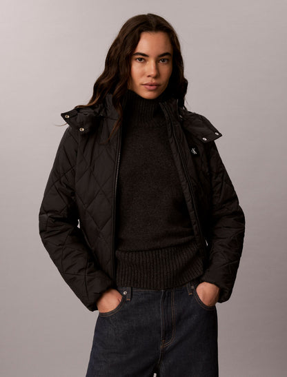Calvin Klein Quilted Hooded Puffer Jacket