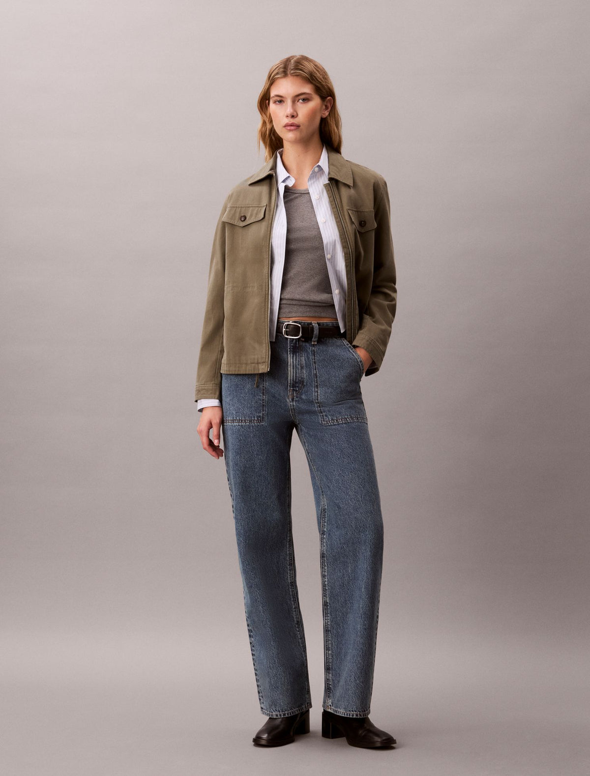 Calvin Klein High Rise Loose Utility Jeans