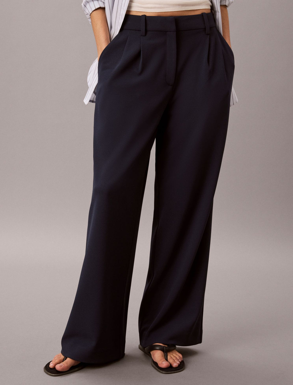 Calvin Klein Stretch Crepe Trousers