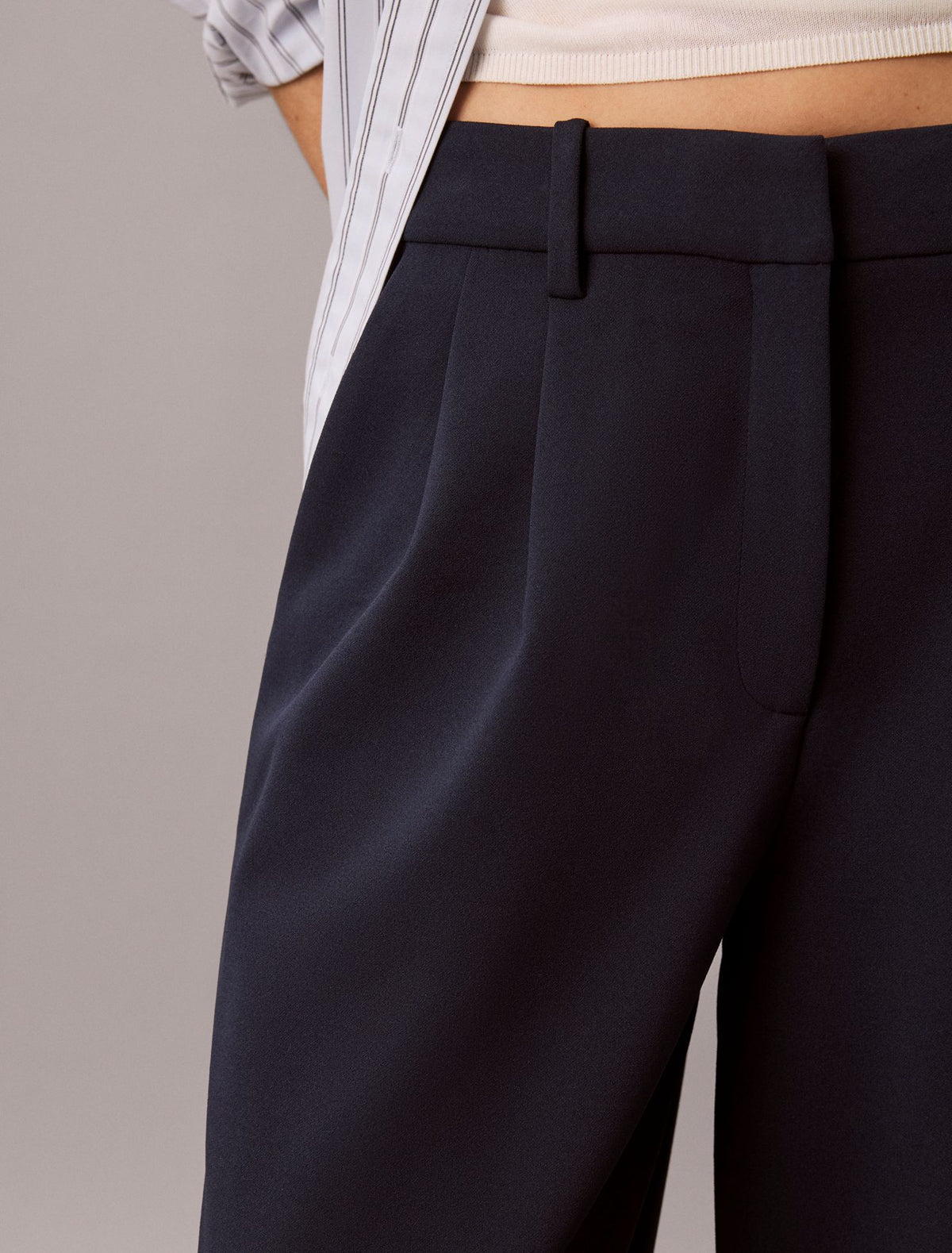 Calvin Klein Stretch Crepe Trousers