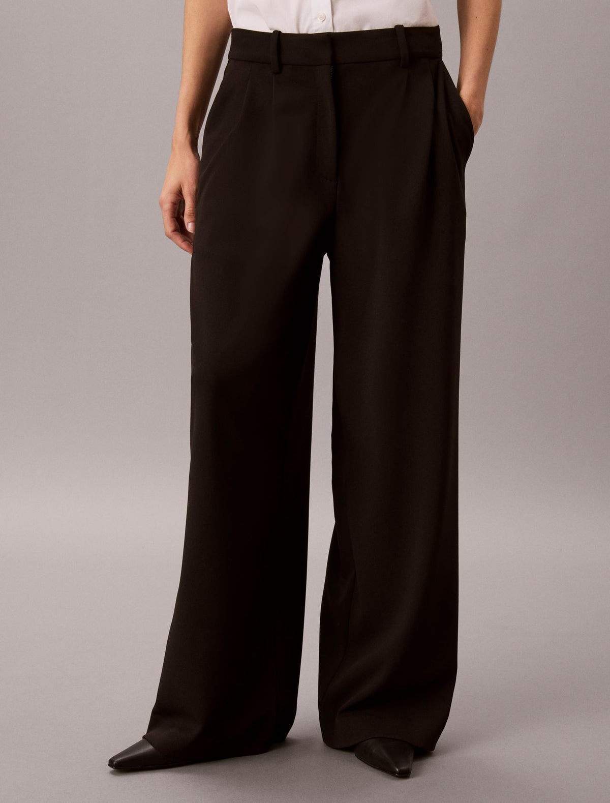 Calvin Klein Stretch Crepe Trousers