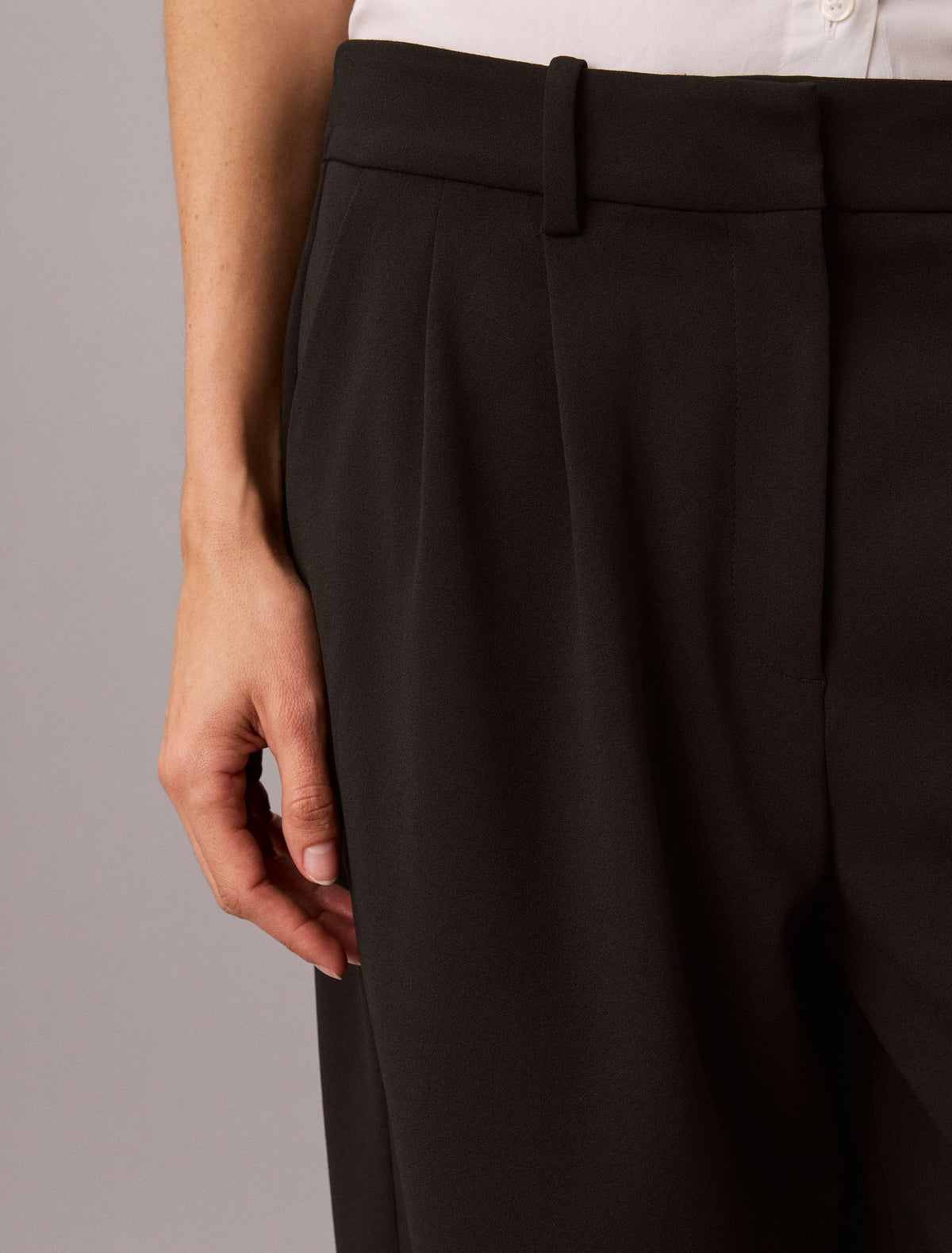Calvin Klein Stretch Crepe Trousers