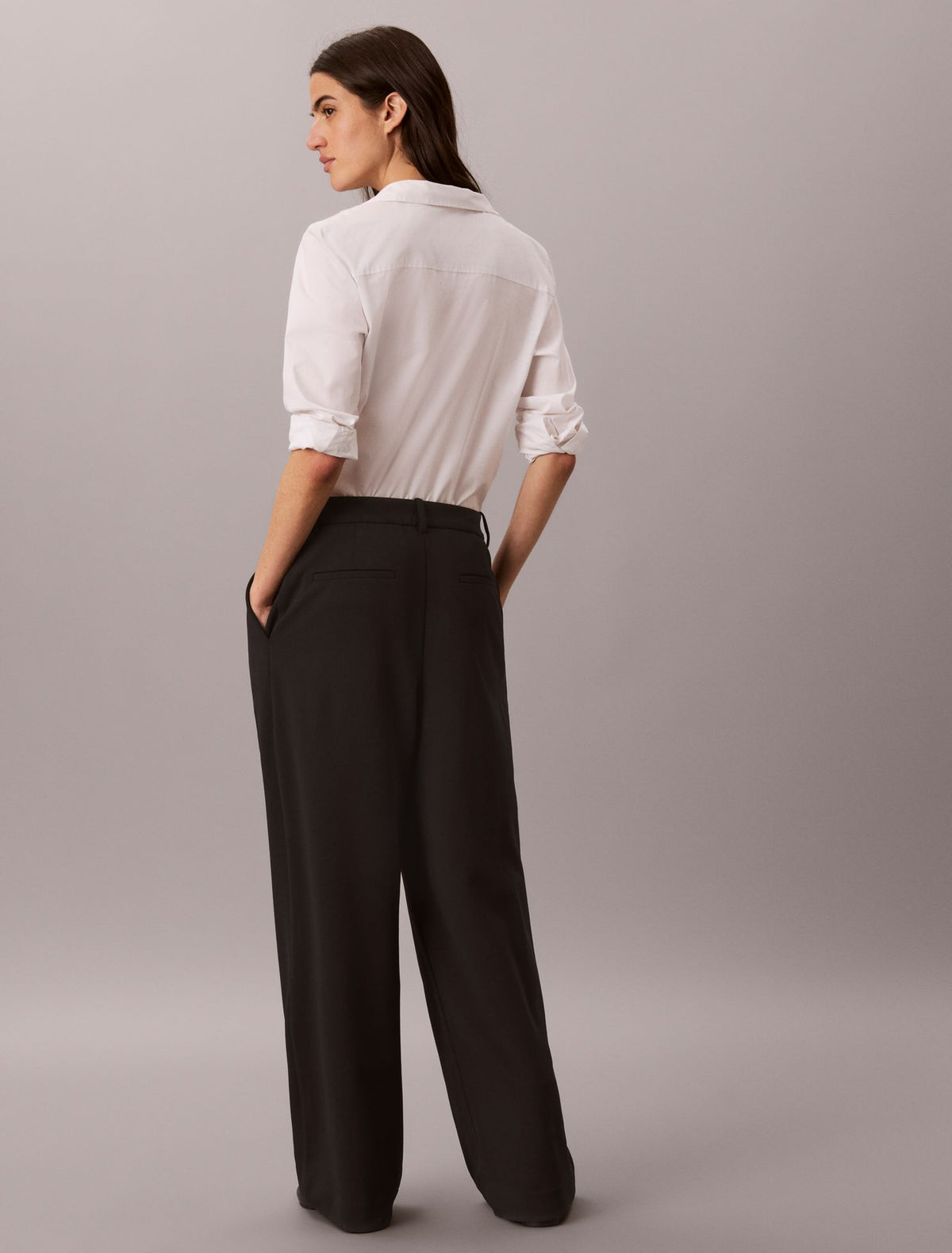 Calvin Klein Stretch Crepe Trousers