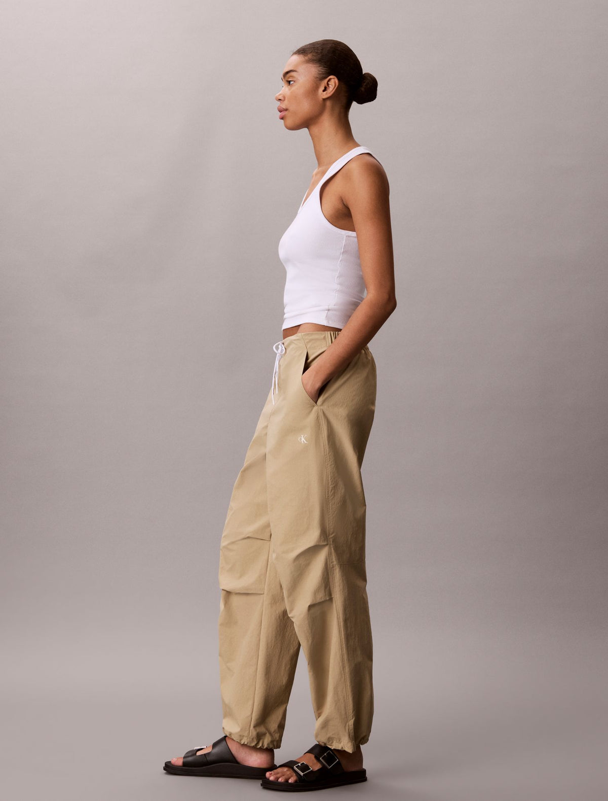 Calvin Klein Crinkle Nylon Pants