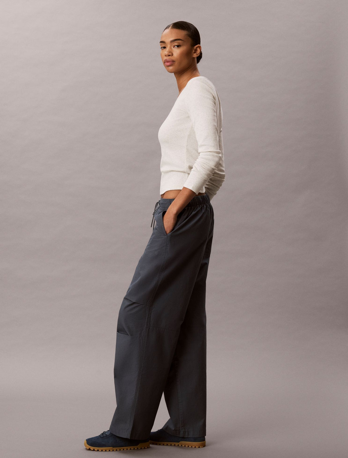 Calvin Klein Cotton Ripstop Pull-On Pants