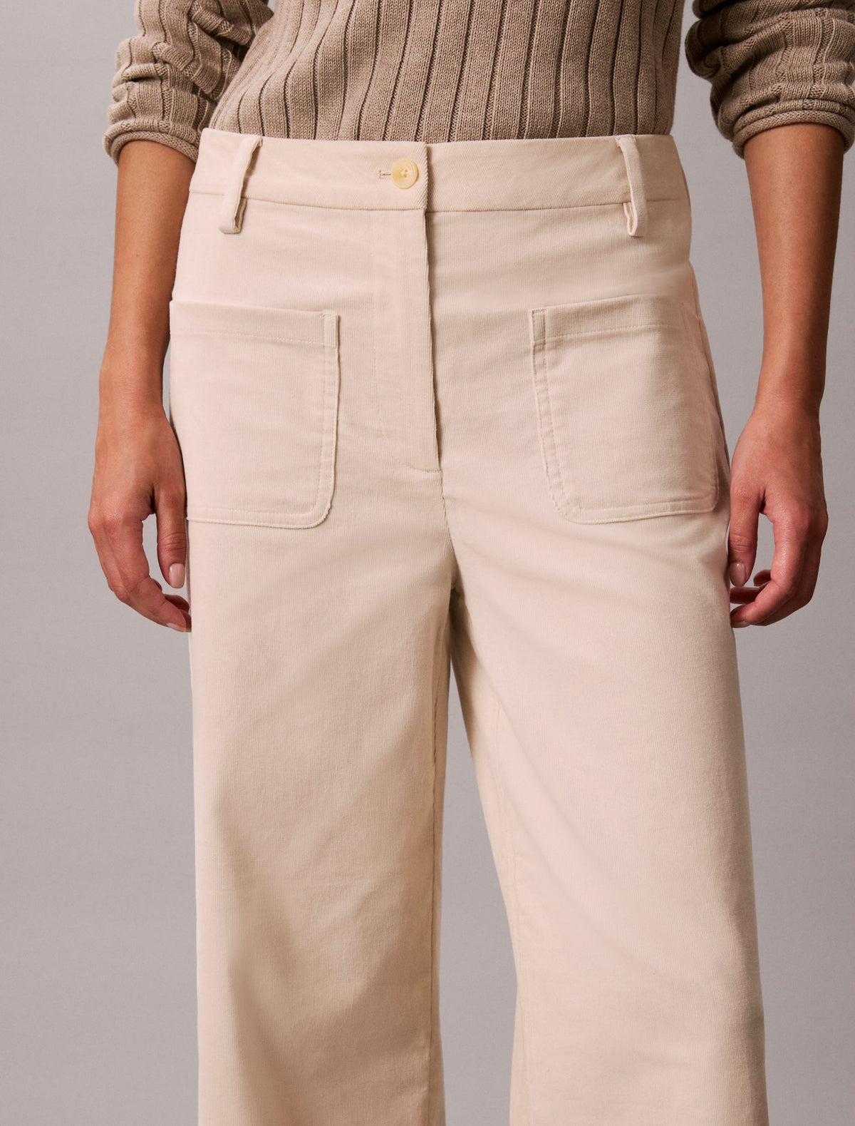 Calvin Klein Corduroy Wide Leg Pants