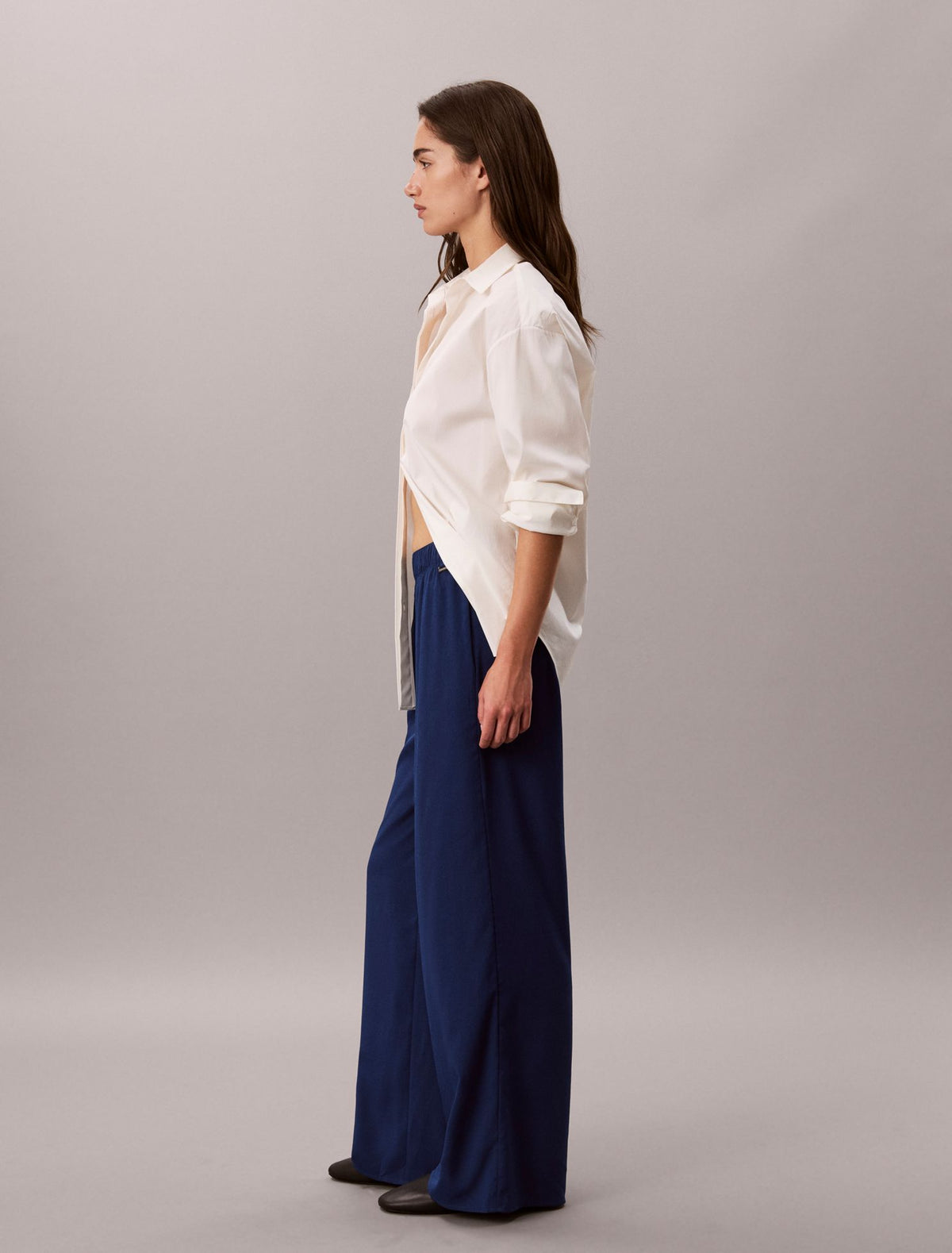Calvin Klein Wide Leg Pull-On Pants