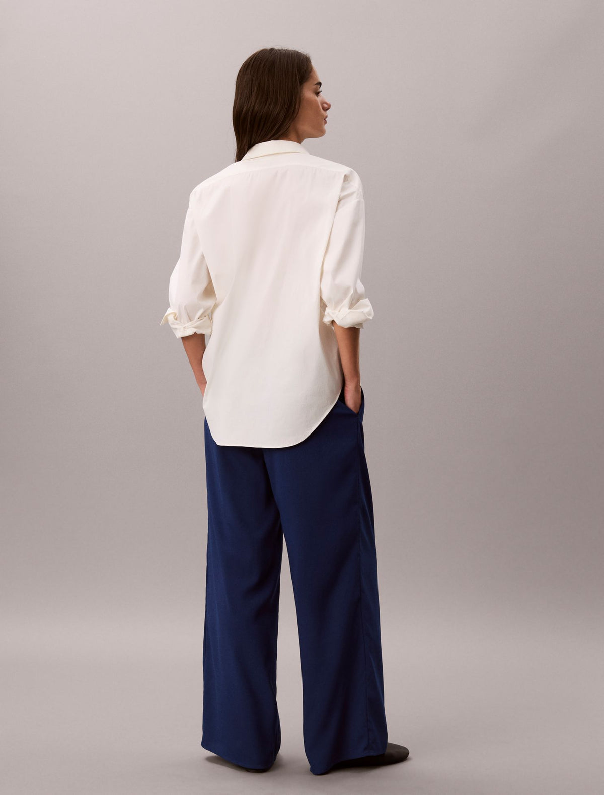 Calvin Klein Wide Leg Pull-On Pants