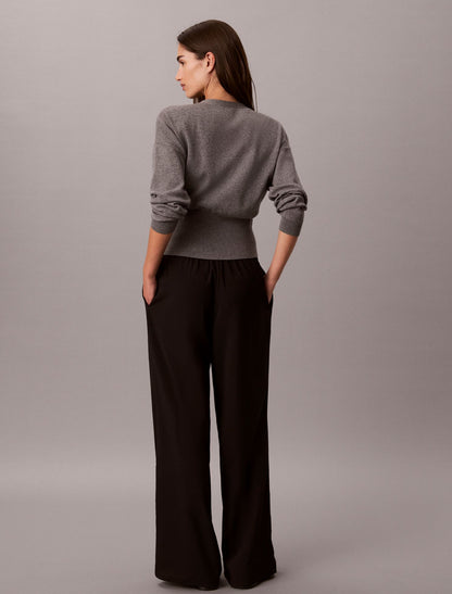 Calvin Klein Wide Leg Pull-On Pants