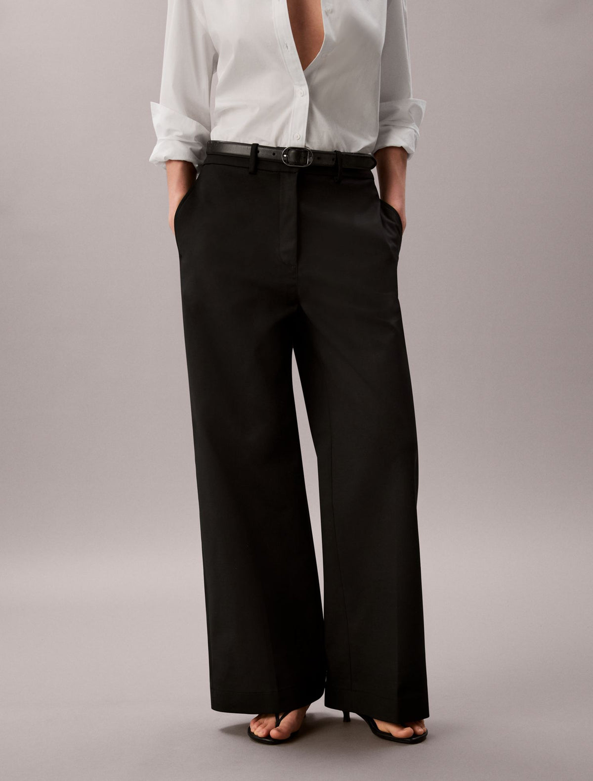 Calvin Klein Chino Wide Leg Pants