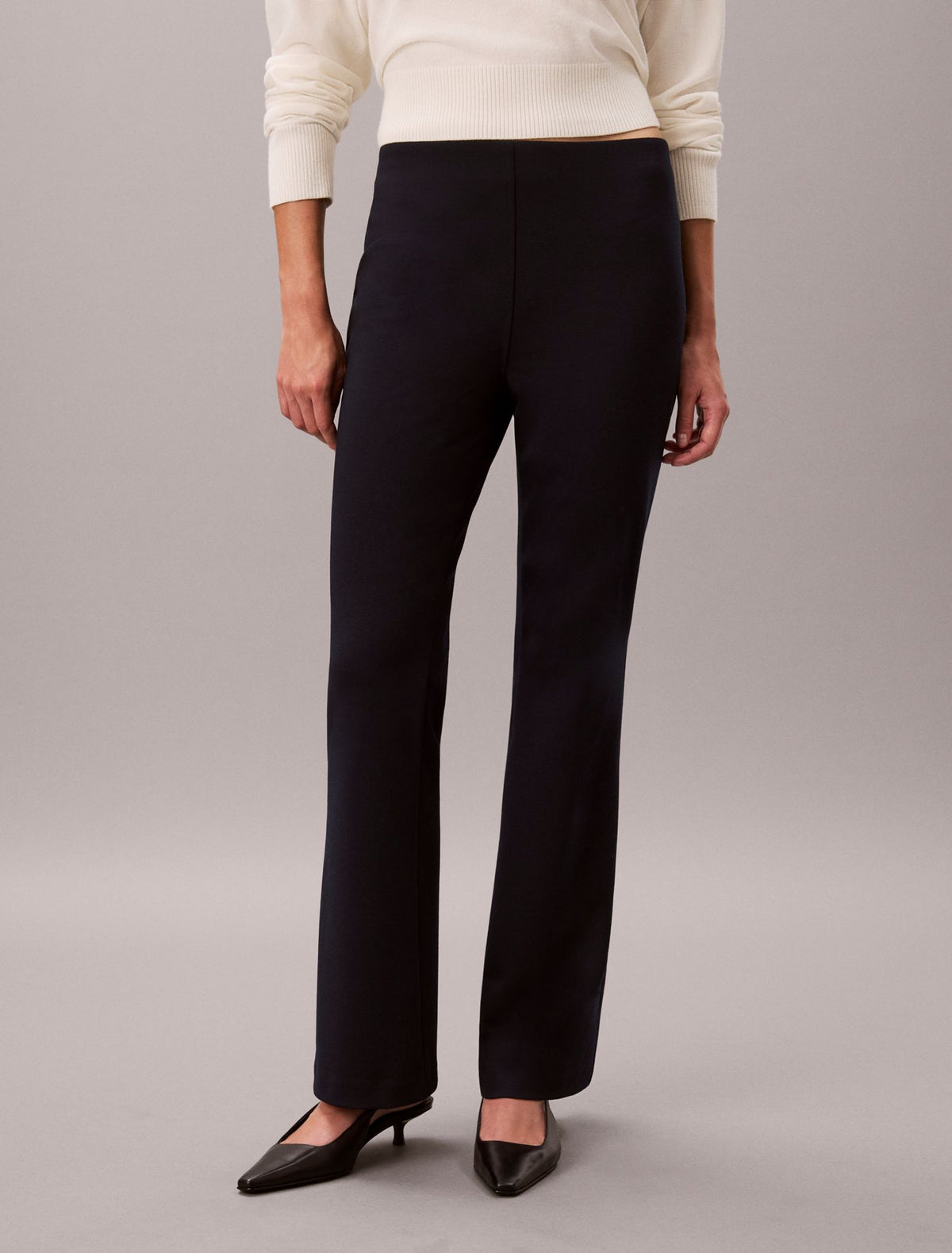 Calvin Klein Ponte Flared Pants