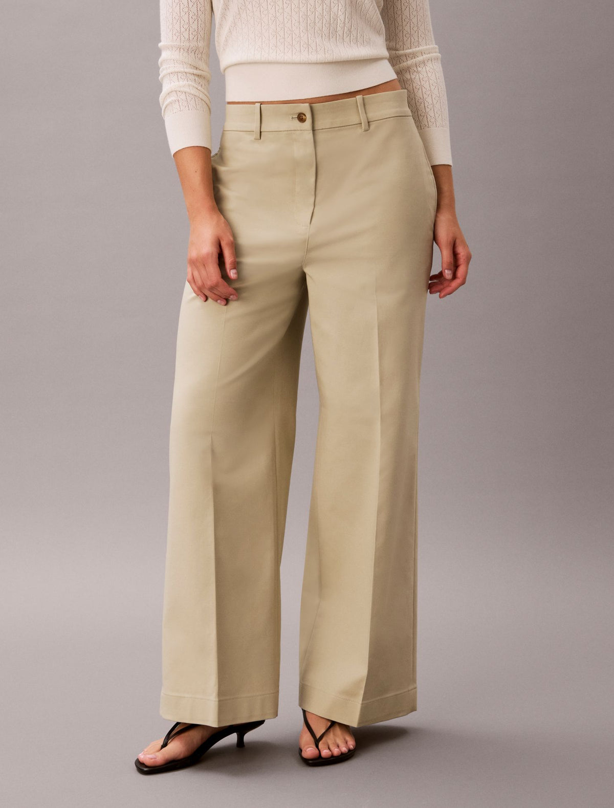 Calvin Klein Chino Wide Leg Pants