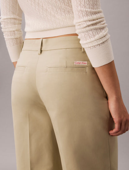 Calvin Klein Chino Wide Leg Pants
