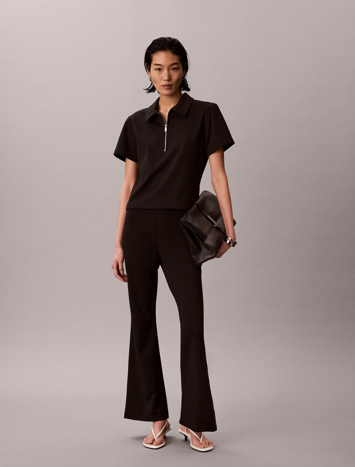 Calvin Klein Ponte Flared Pants