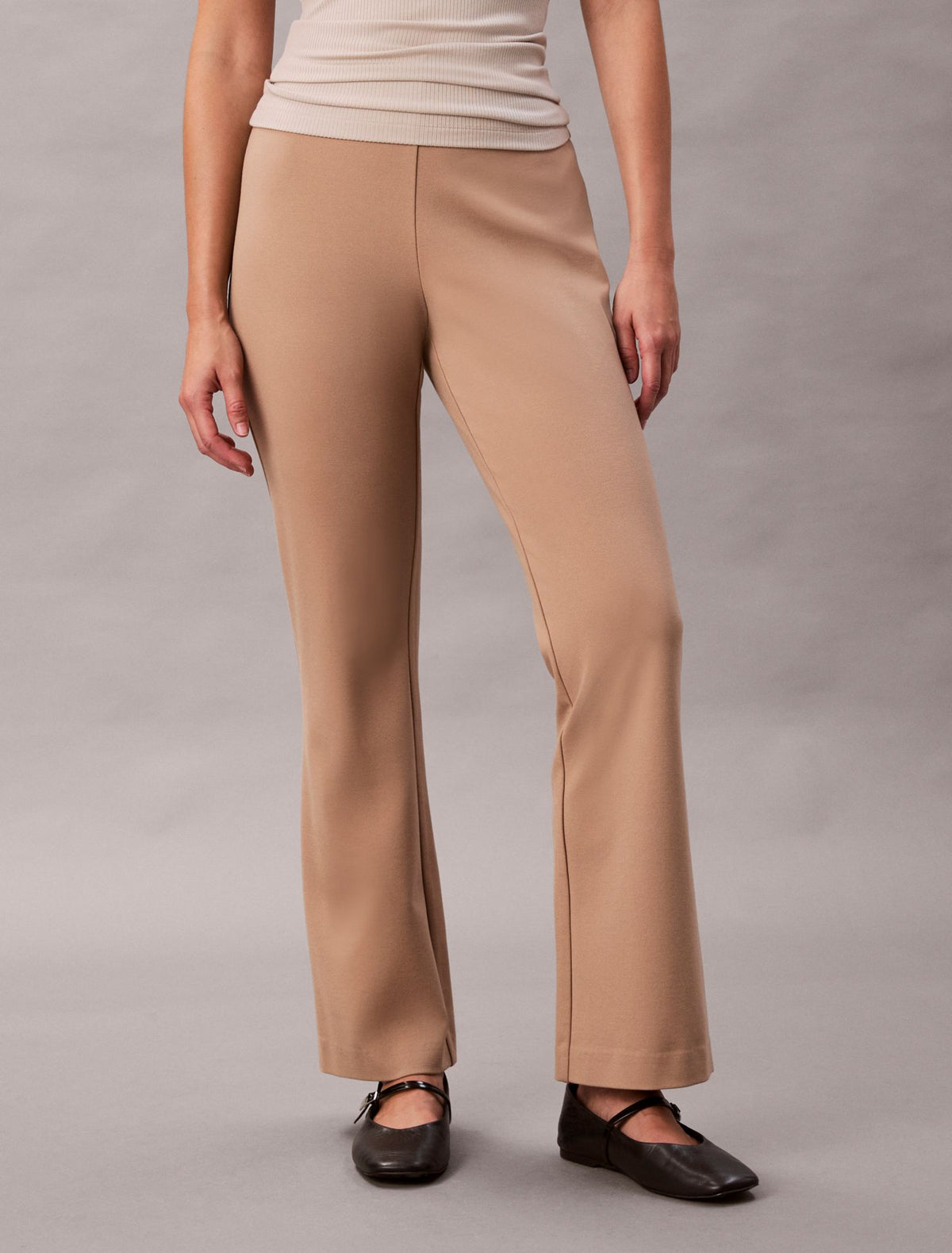 Calvin Klein Ponte Slim Flared Pants