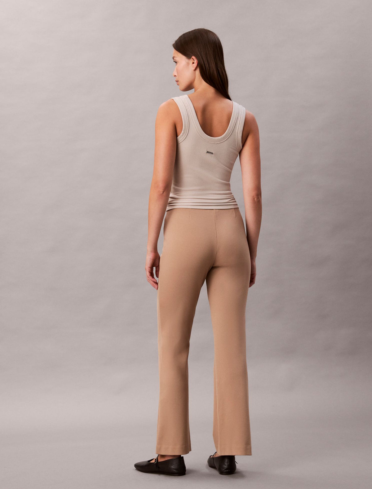 Calvin Klein Ponte Slim Flared Pants