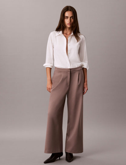 Calvin Klein Ponte Wide Leg Pants