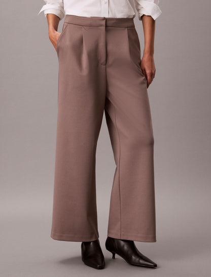 Calvin Klein Ponte Wide Leg Pants