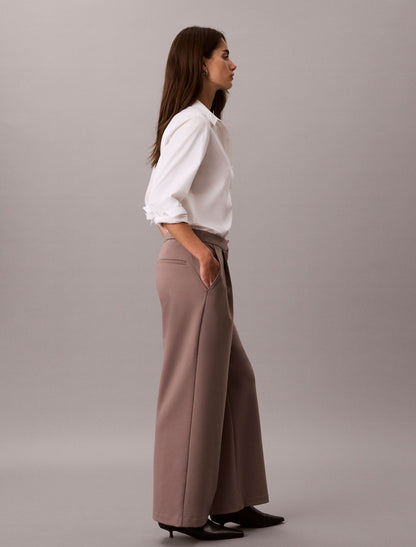 Calvin Klein Ponte Wide Leg Pants