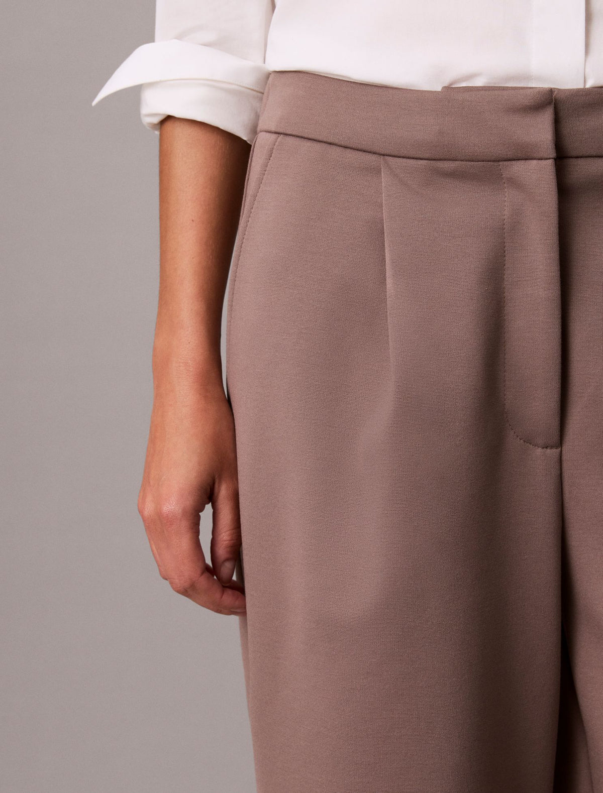 Calvin Klein Ponte Wide Leg Pants