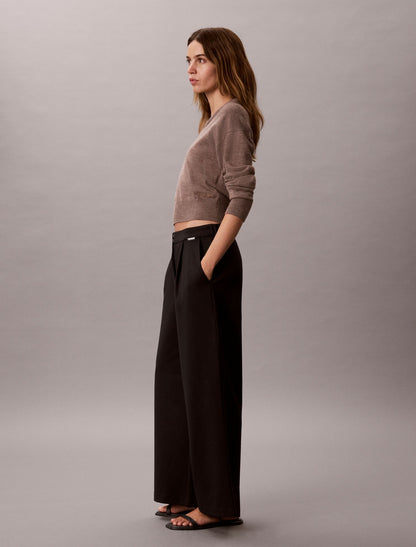 Calvin Klein Ponte Wide Leg Pants