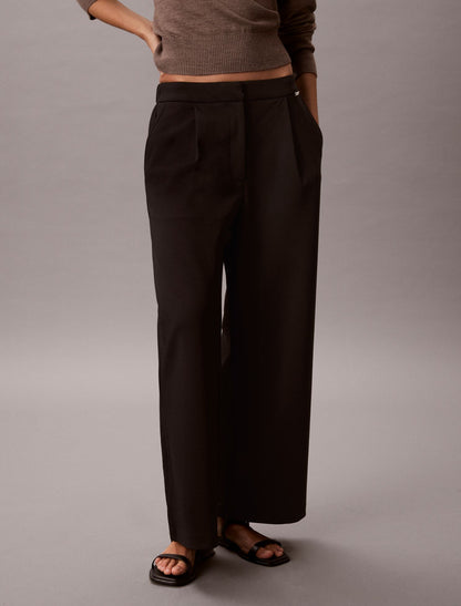 Calvin Klein Ponte Wide Leg Pants