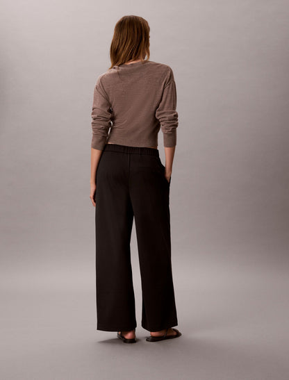 Calvin Klein Ponte Wide Leg Pants