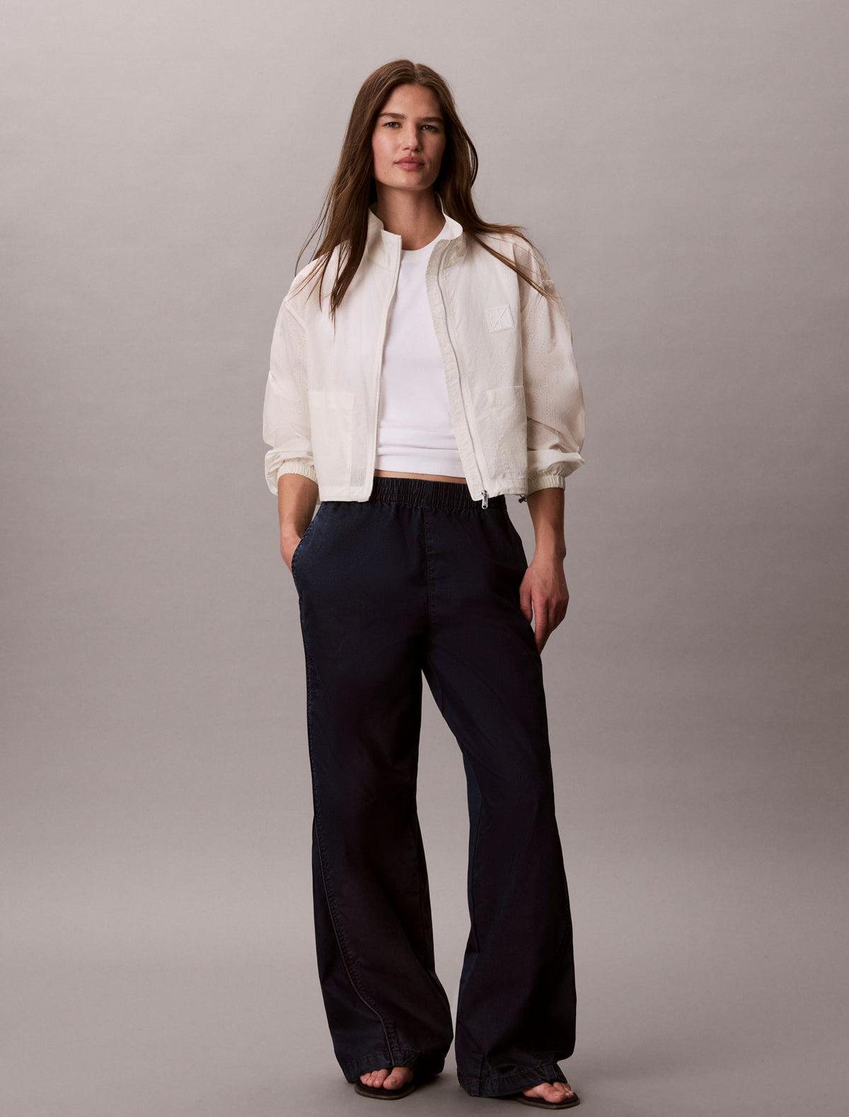 Calvin Klein Denim Parachute Pants